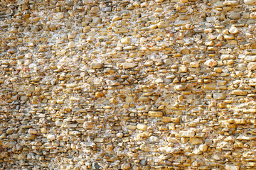 The old fortress wall are worn out