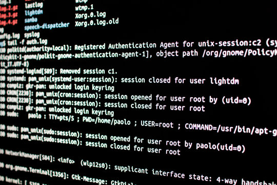 Analysis Of Authentication Log Files In An Operating System. Ssh Connection Through A Terminal To Test Intrusion In An Operating System