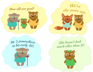 Set stickers Tonny How old