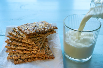 seed cookies with milk