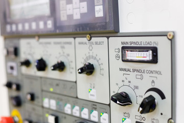 control panel of cnc metalworking machine center