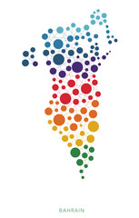 dotted texture Bahrain vector background