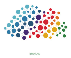 dotted texture Bhutan vector background