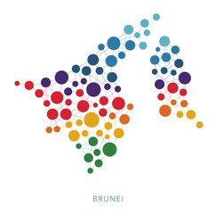 dotted texture Brunei vector background