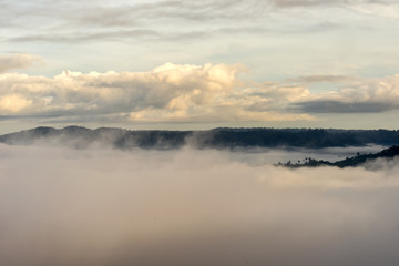 Obraz premium Mountain and mist