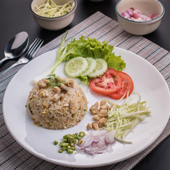 fried rice with fish