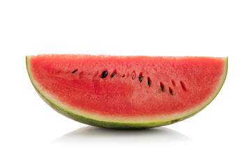 Slice of watermelon on white