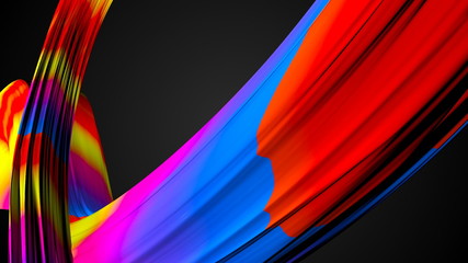 Abstract background with colorful elements. 3d rendered