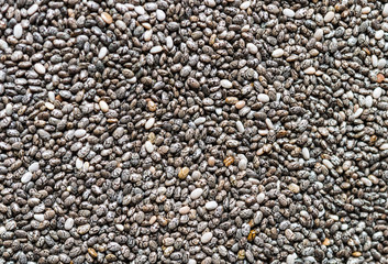 Chia seeds background. Healthy lifestyle and eating concept. Superfood.