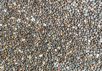Chia seeds background. Healthy lifestyle and eating concept. Superfood.