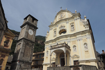 Obraz premium Parish Church in Quincinetto