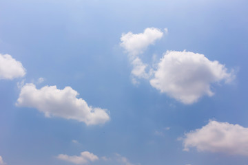 clouds in the blue sky