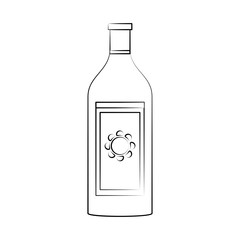 flat  line uncolored  over white background vector illustrator