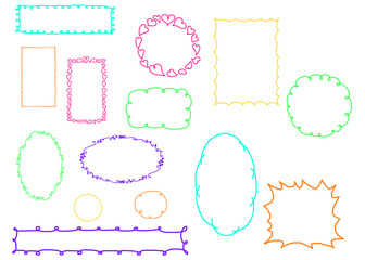 カラフルフキダシ