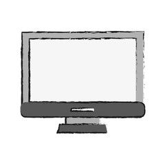 Gray screen doodle over white background vector illustration