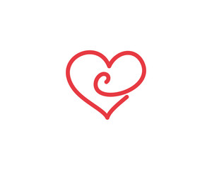 Lowercase Letter c and Heart Logo 1