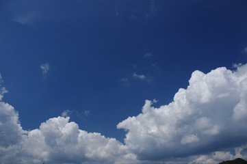 青い空と夏の雲