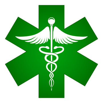 green medical icon concept