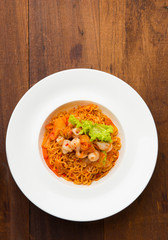 korean kimchi squid ramen