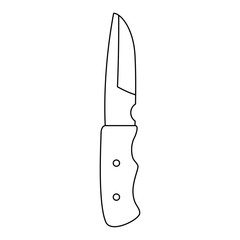 pocket knife icon over white background vector illustration