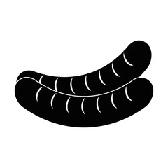 sausages icon over white background vector illustration