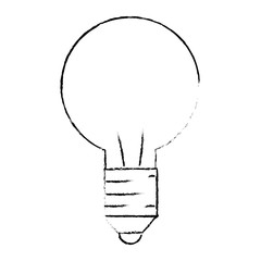 light bulb icon over white background vector illustration