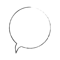 speech bubble icon over white background vector illustration