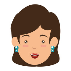 Obraz premium avatar businesswoman icon over white background vector illustration