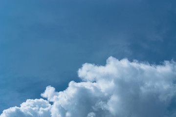 Blue sky and cloudy