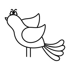 cute dove icon over white background vector illustration