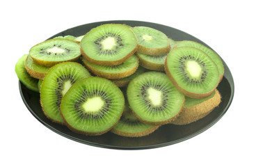 kiwi slice on dish