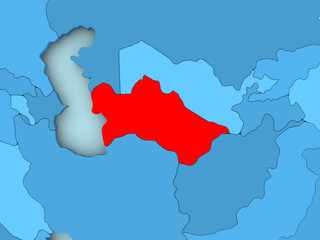 Map of Turkmenistan