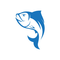 fish vector logo