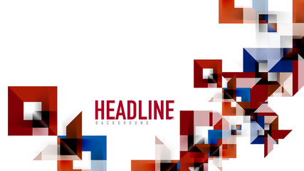 Business presentation geometric template