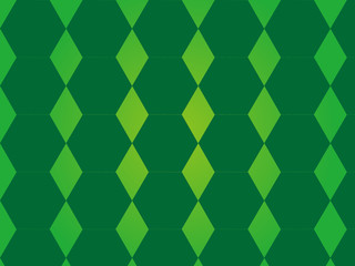 緑の六角形パターン
