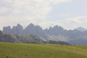 Sdraiati al sole davanti al Sasso Putia