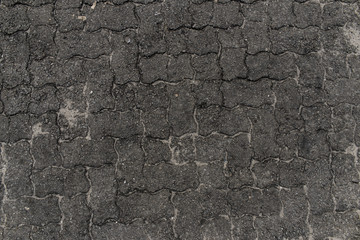 Top view of parking lot floor. Concrete.