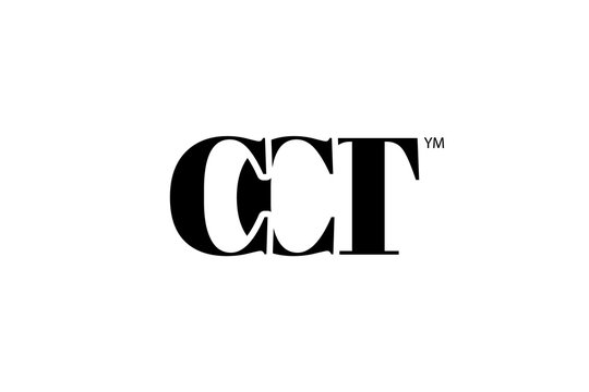 CCT Logo Branding Letter. Vector graphic design. Useful as app icon, alphabet combination, clip-art, and etc.