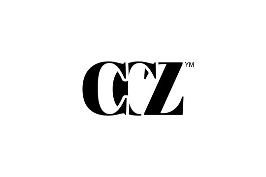 CCZ Logo Branding Letter. Vector graphic design. Useful as app icon, alphabet combination, clip-art, and etc.
