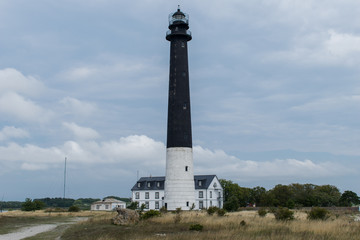 Lighthouse on the sky as background, Saaremaa