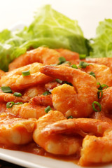 エビチリ　干烧虾仁　Shrimp with Chili Sauce
