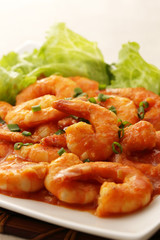 エビチリ　干烧虾仁　Shrimp with Chili Sauce