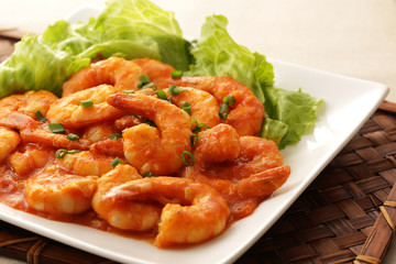 エビチリ　干烧虾仁　Shrimp with Chili Sauce