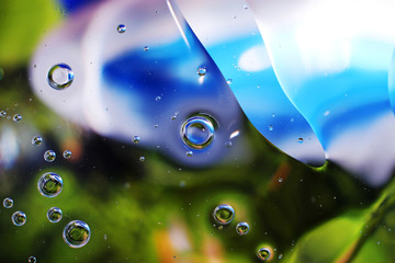 colorful background from water drops