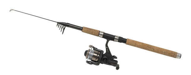 isolated fishing pole