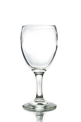 glass isolated on white background. Clipping path