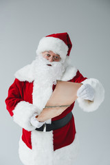santa claus with wish list