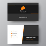 Modern presentation card with company logo. Vector business card template. Visiting card for business and personal use.  Vector illustration design.