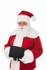 santa claus with digital tablet
