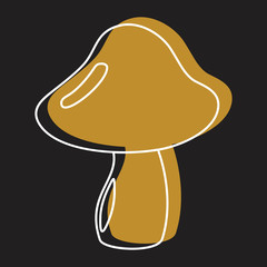 Russula mushroom icon vector illustration for design and web isolated